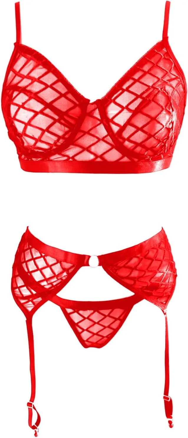 Sexy Lingerie For Women Lingerie Lace Lingerie Three Pieces Set Sexy Underwear