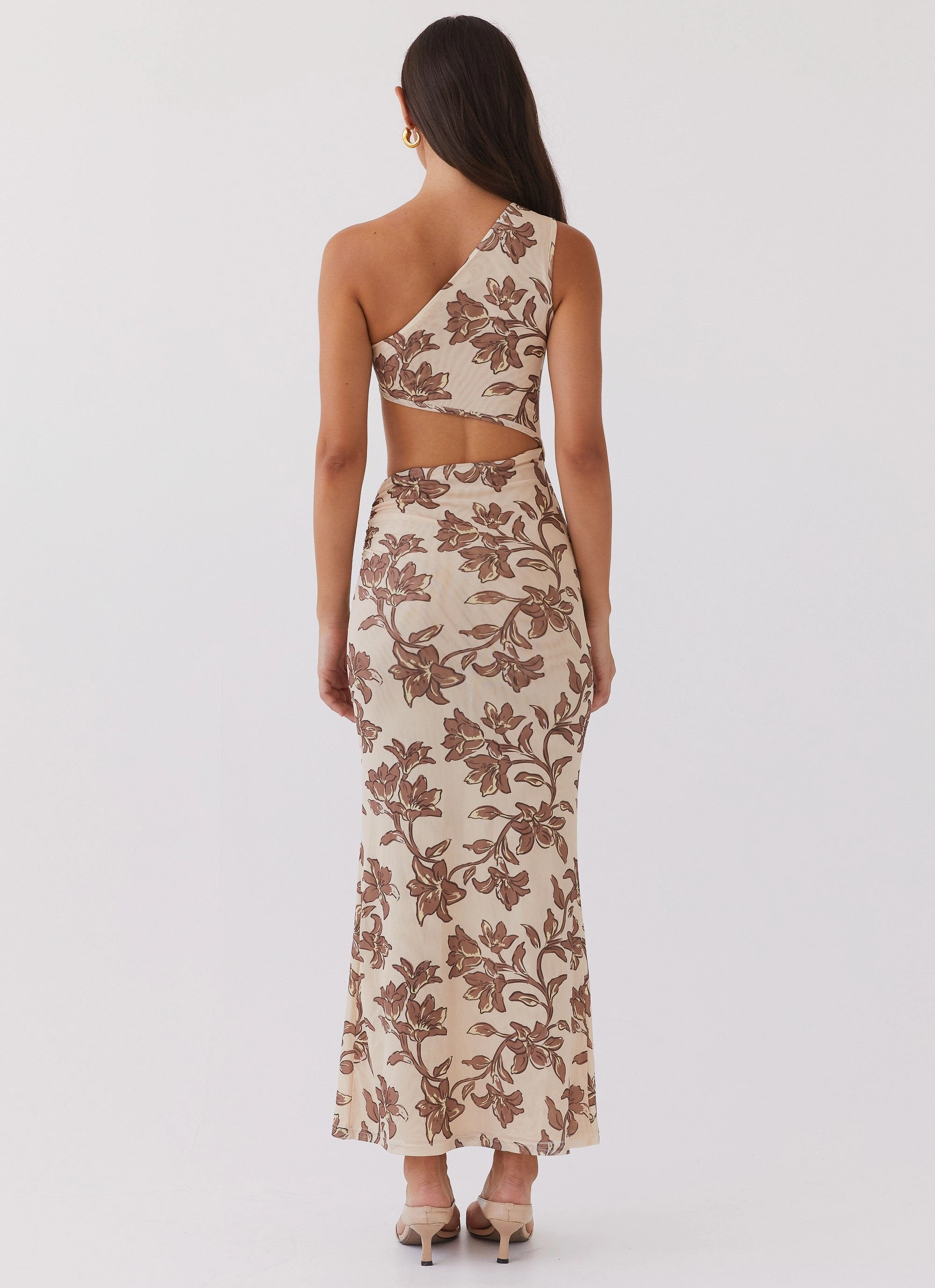 Chic beachwear dress Shadows In The Sun Mesh Maxi Dress - Hazel Bloom