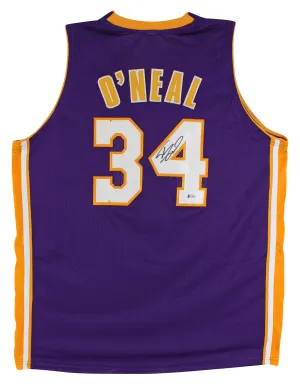 Shaquille O'Neal Authentic Signed Purple Pro Style Jersey Autographed BAS