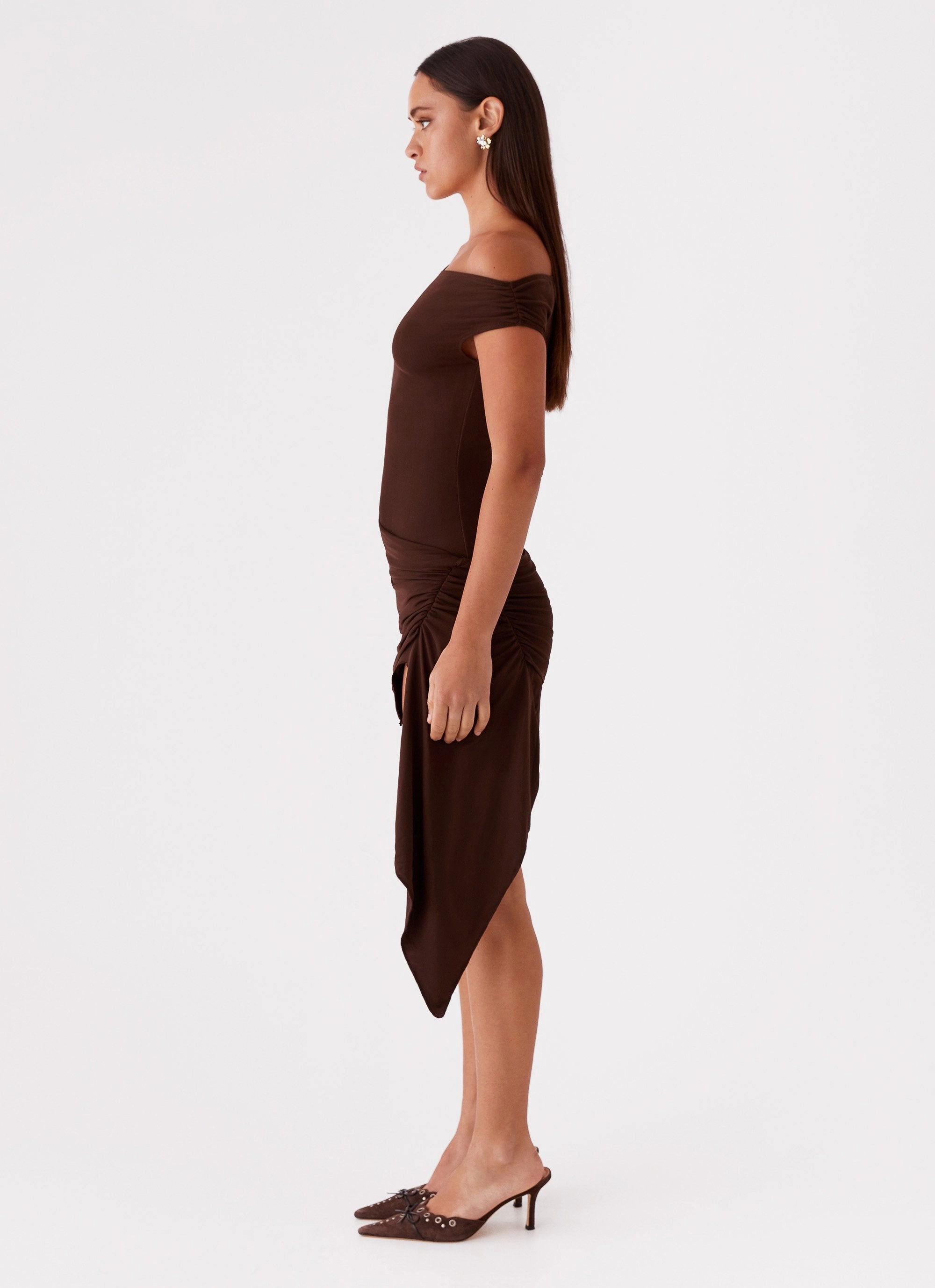 Work Ease Layer Base Shauna Mini Dress - Chocolate