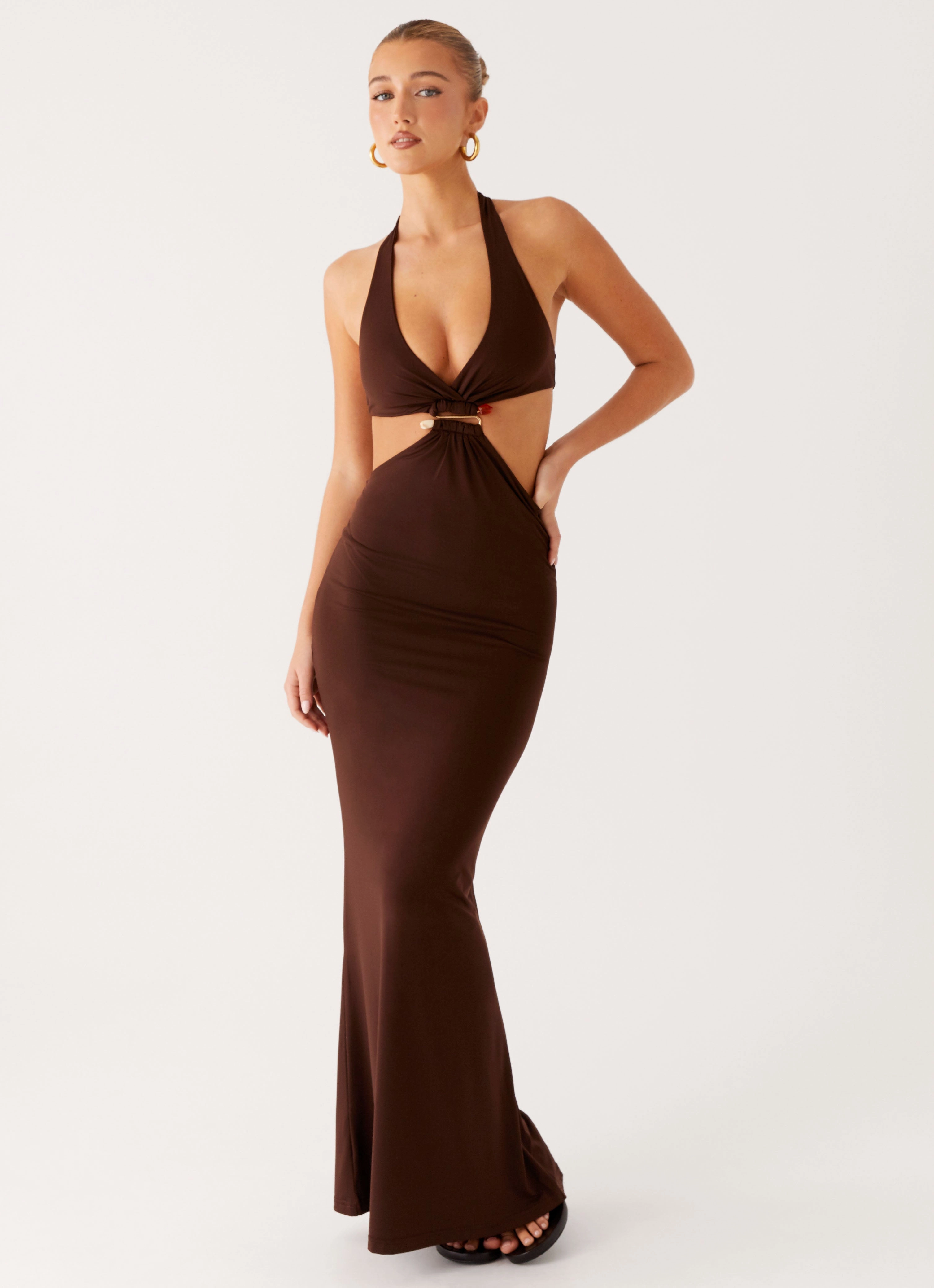 Bare Glow Gentle Aesthetic Shawnie Maxi Dress - Chocolate