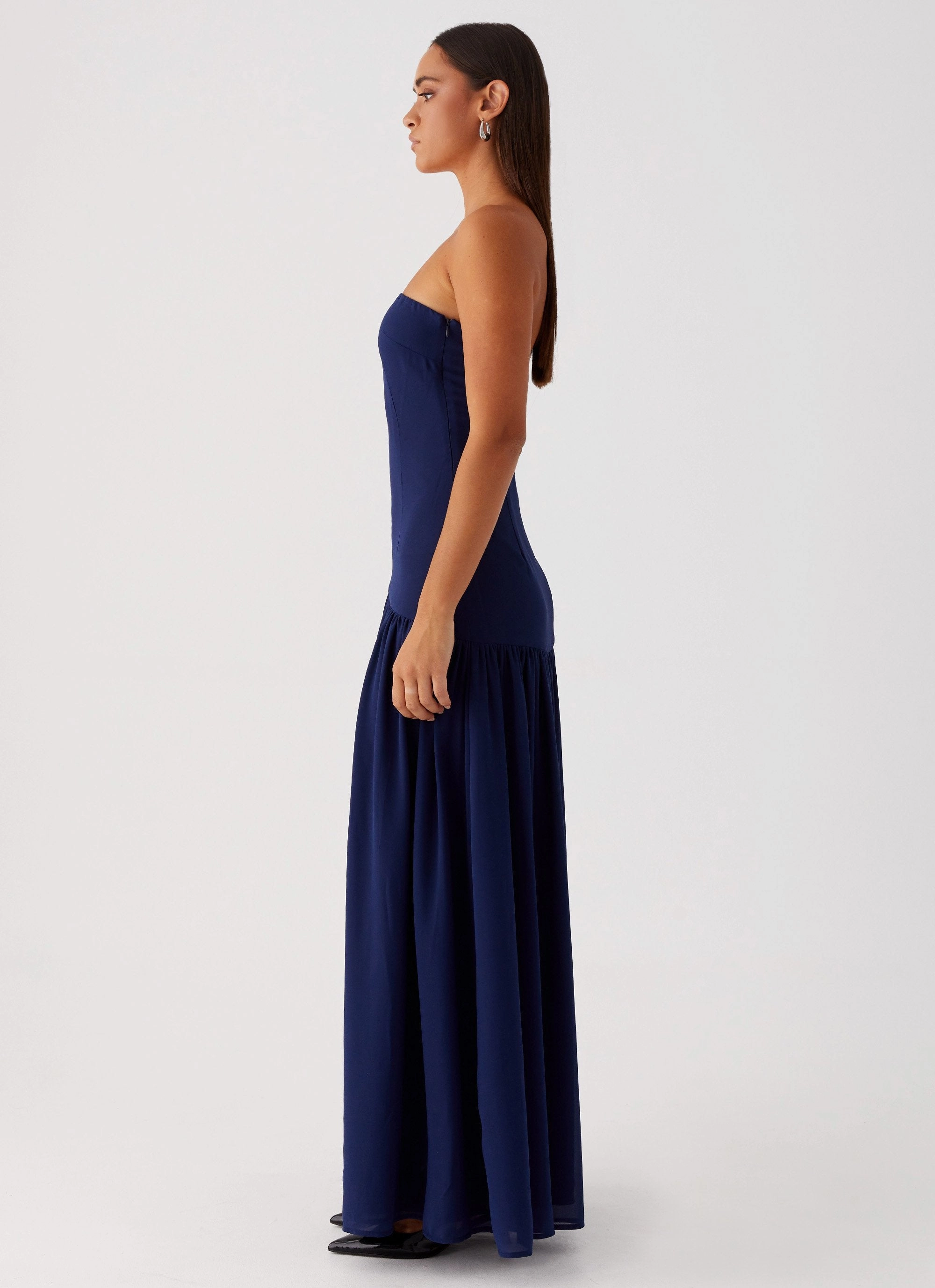 Work-to-Play Wear Eden Strapless Maxi Dress - Navy