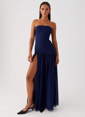 Body Harmony Eden Strapless Maxi Dress - Navy