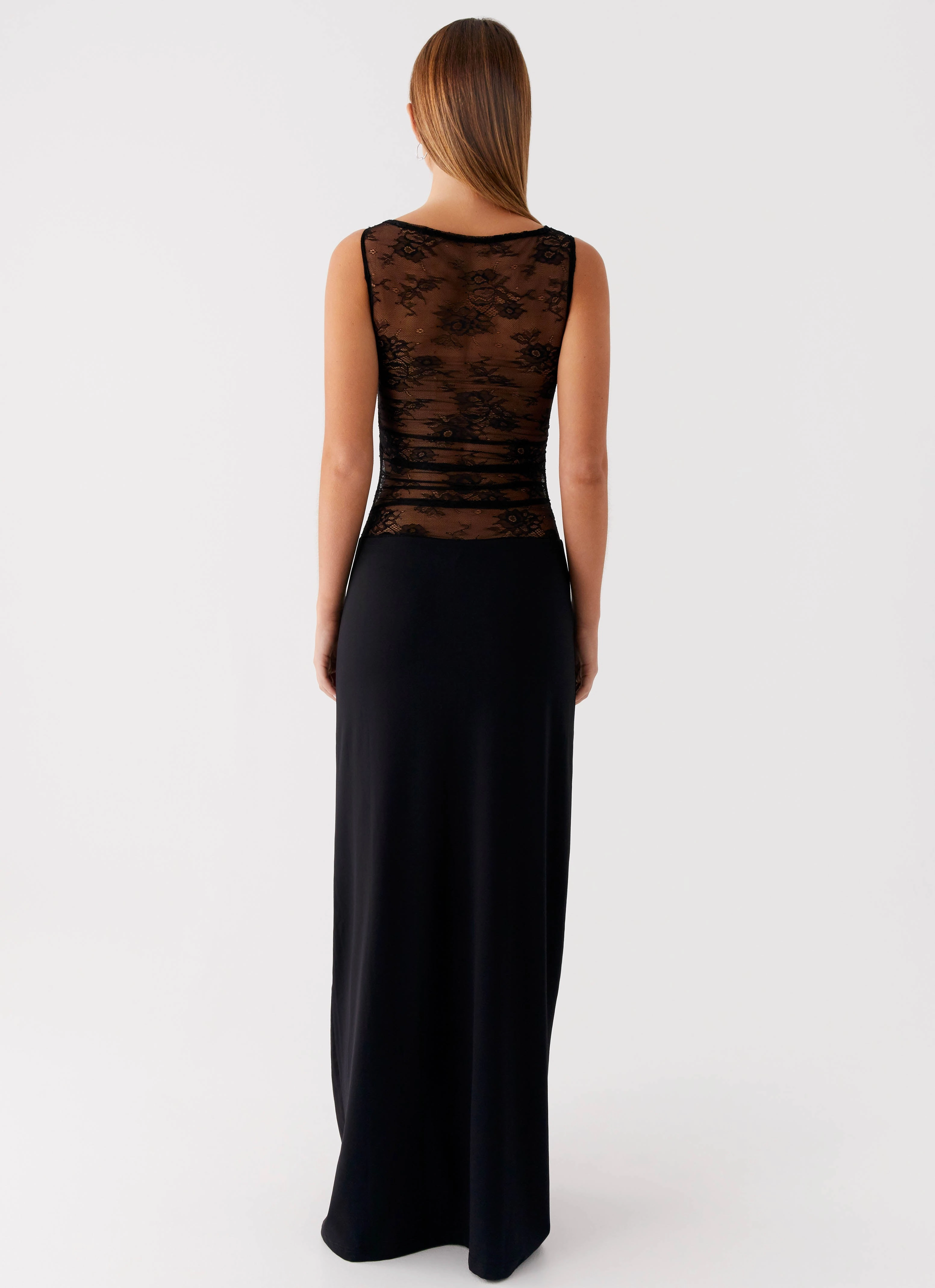 Sunset Scene Wesley Maxi Dress - Black