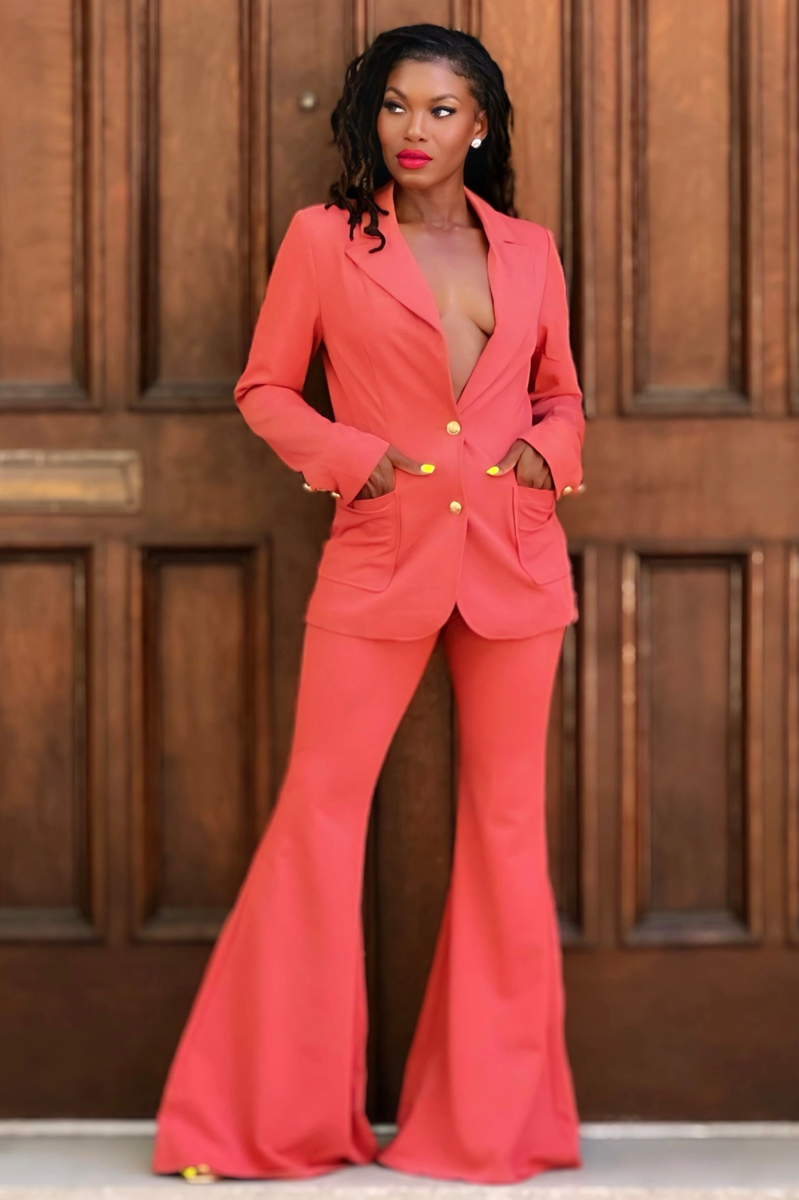 Sheeba Boss Chick Power Suit Linen blend Air Flow