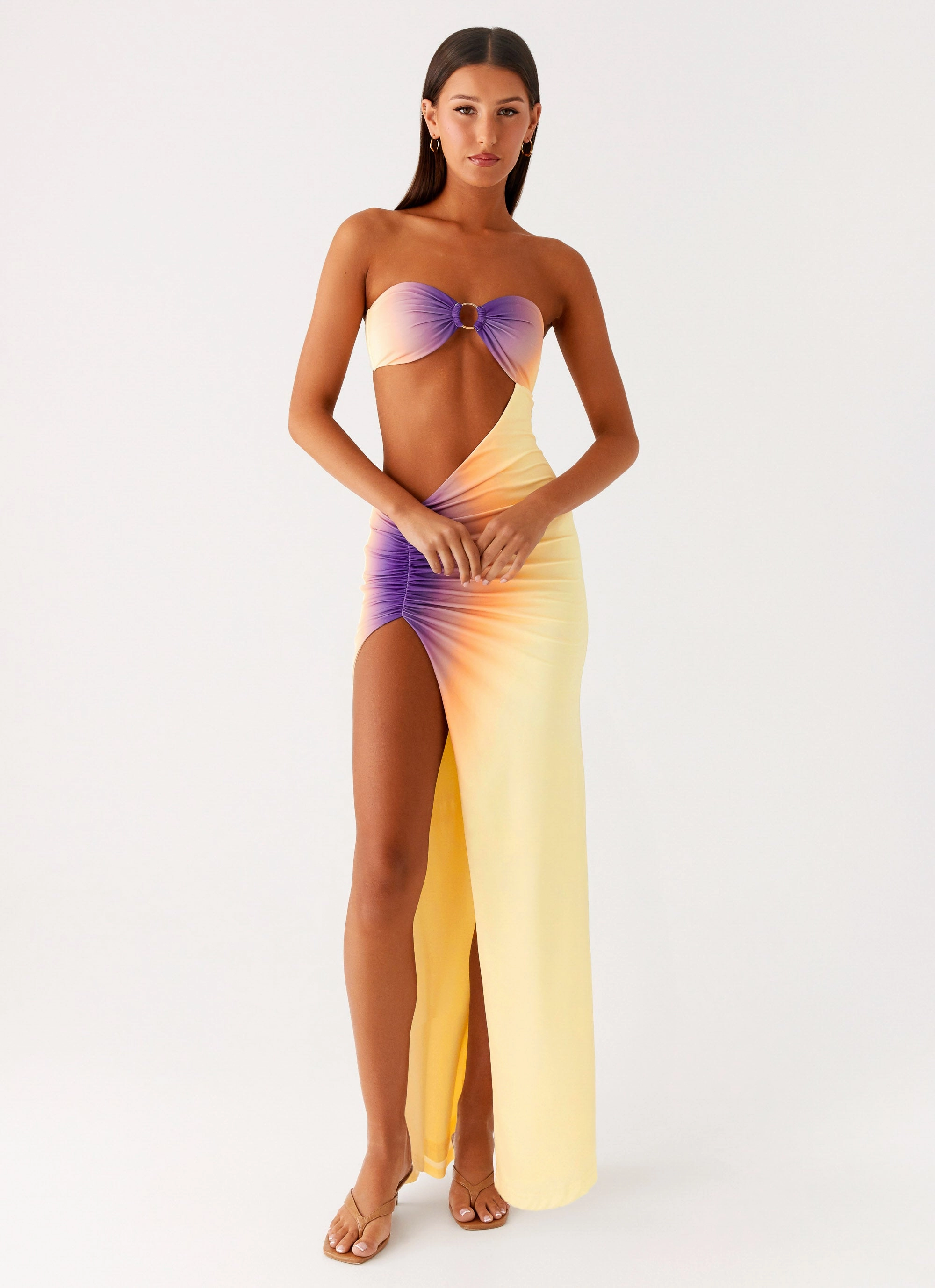 Young Edge Ellisah Ombre Maxi Dress - Sunrise Ombre