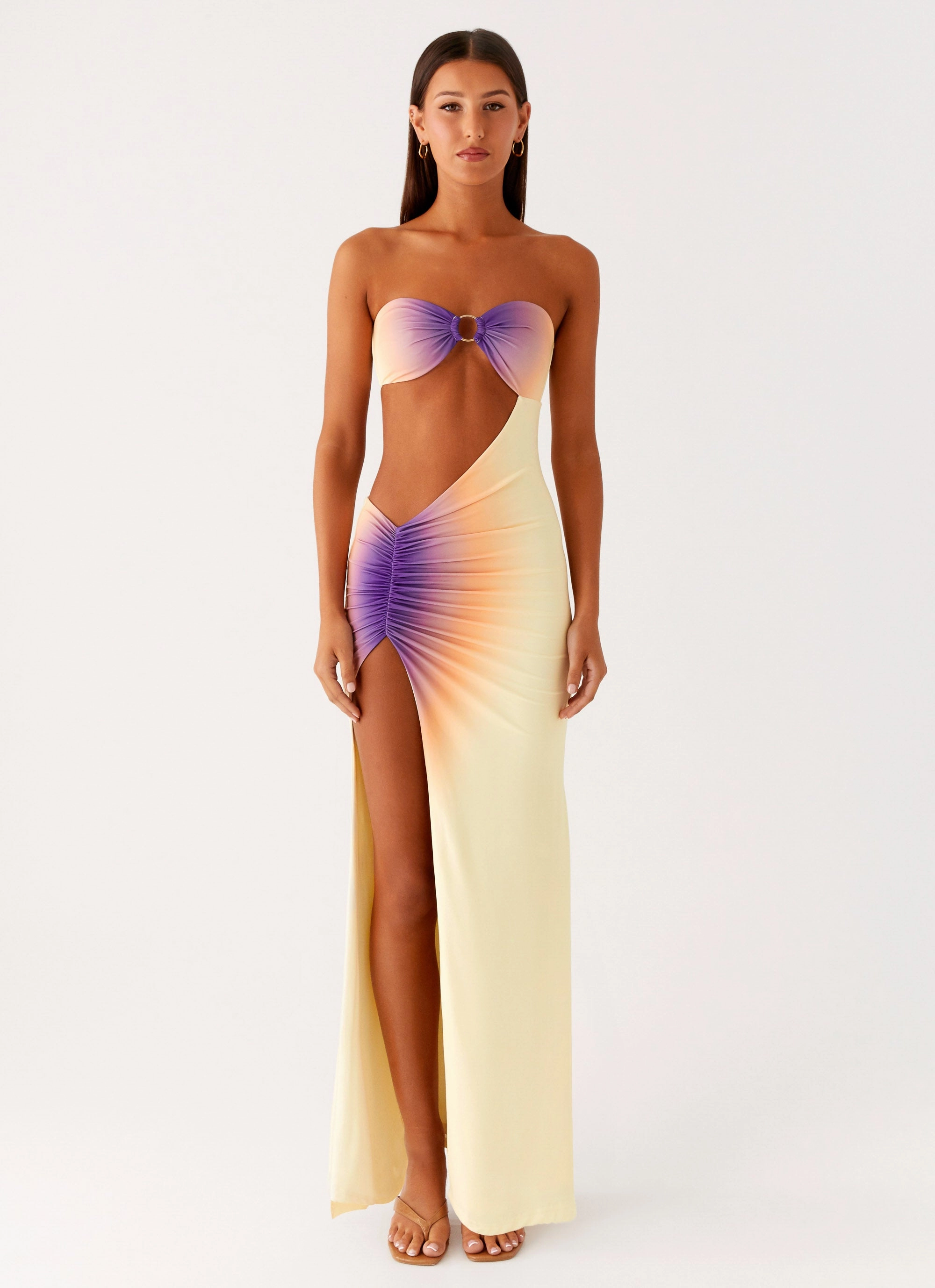 Ellisah Ombre Maxi Dress - Sunrise Ombre Light Layers