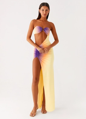 Young Edge Ellisah Ombre Maxi Dress - Sunrise Ombre