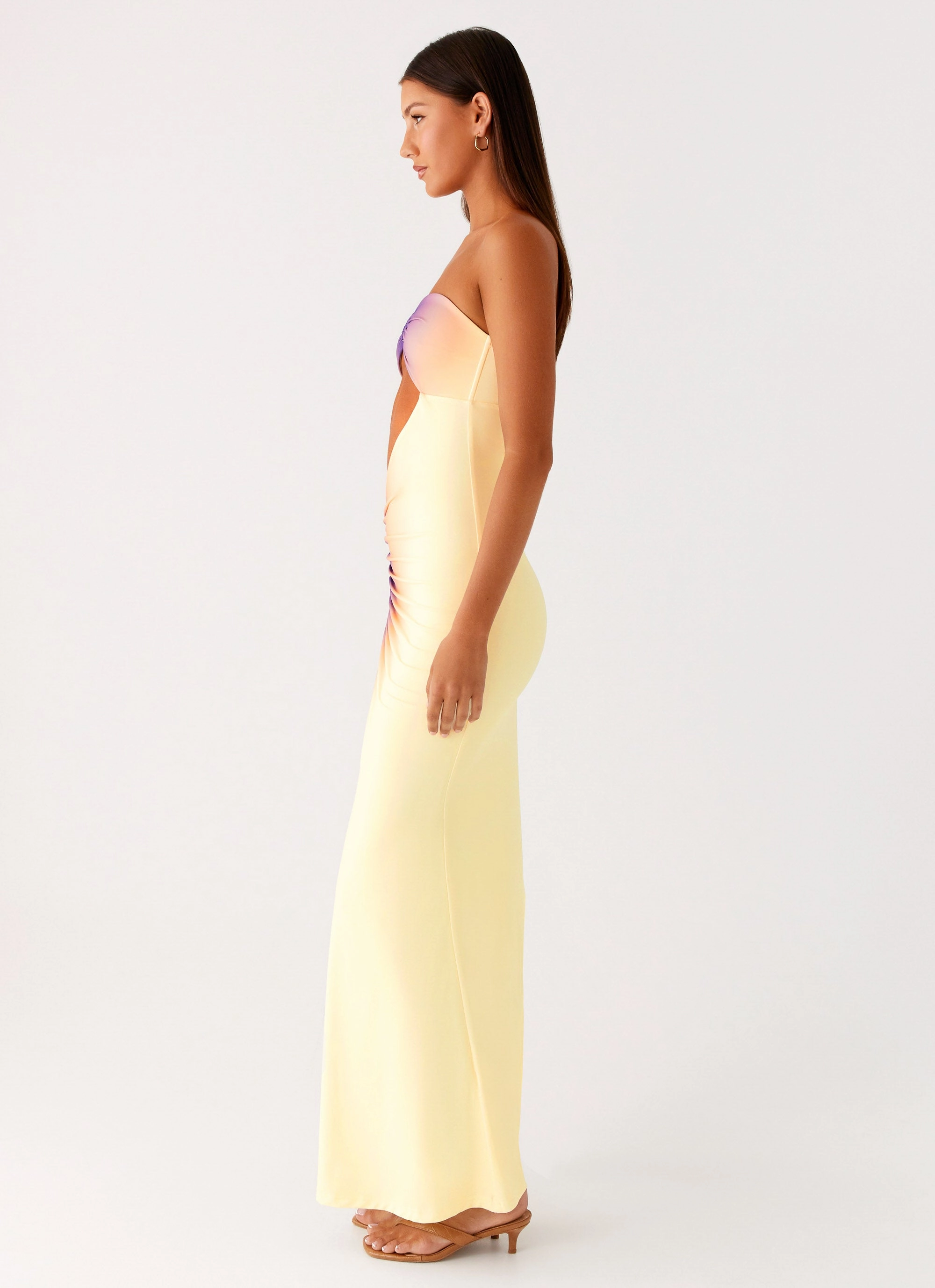 Trendy Appearance Workwear Comfort Ellisah Ombre Maxi Dress - Sunrise Ombre