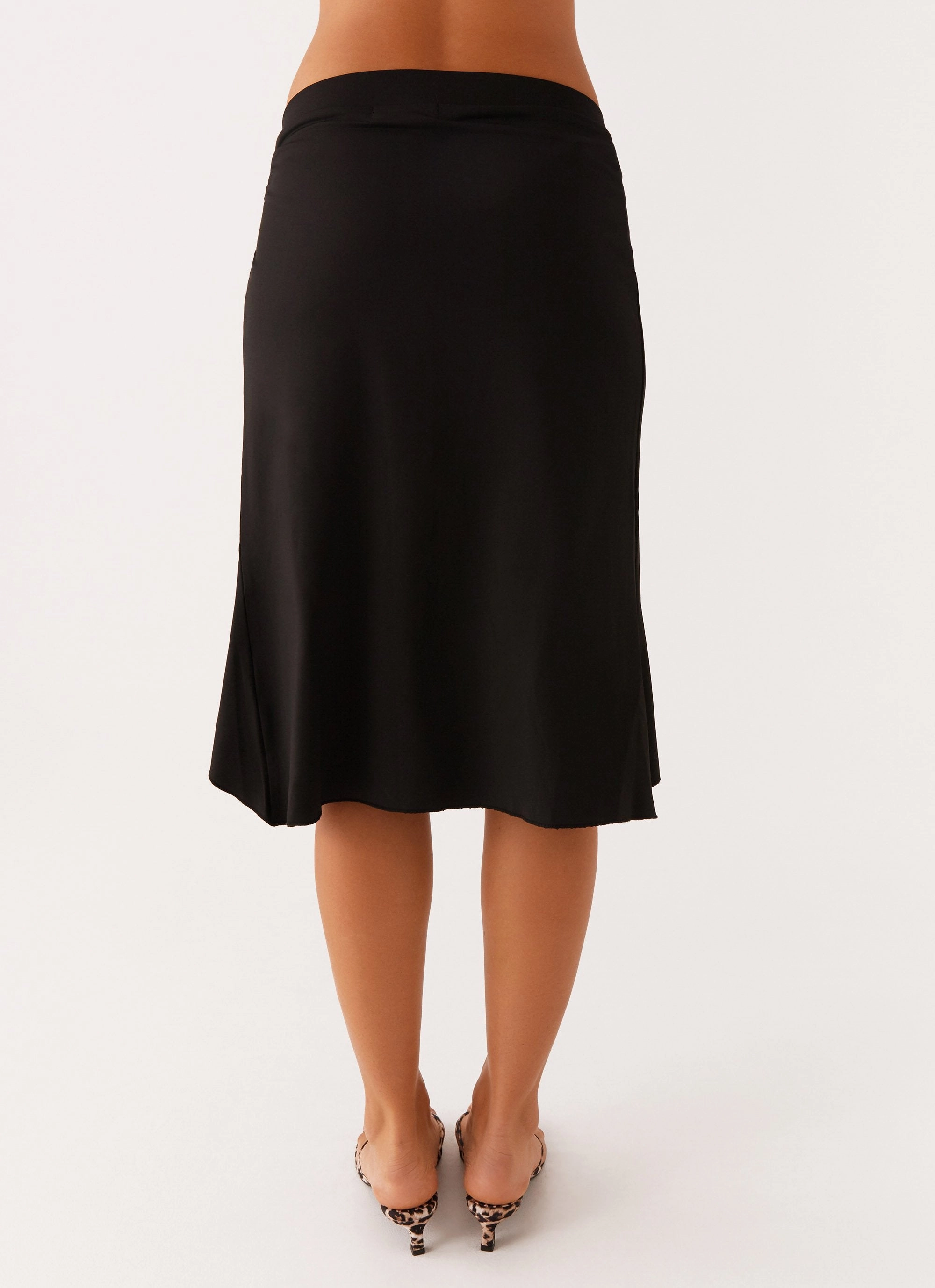Shes A Lady Midi Skirt - Black NonIrritatingStitching