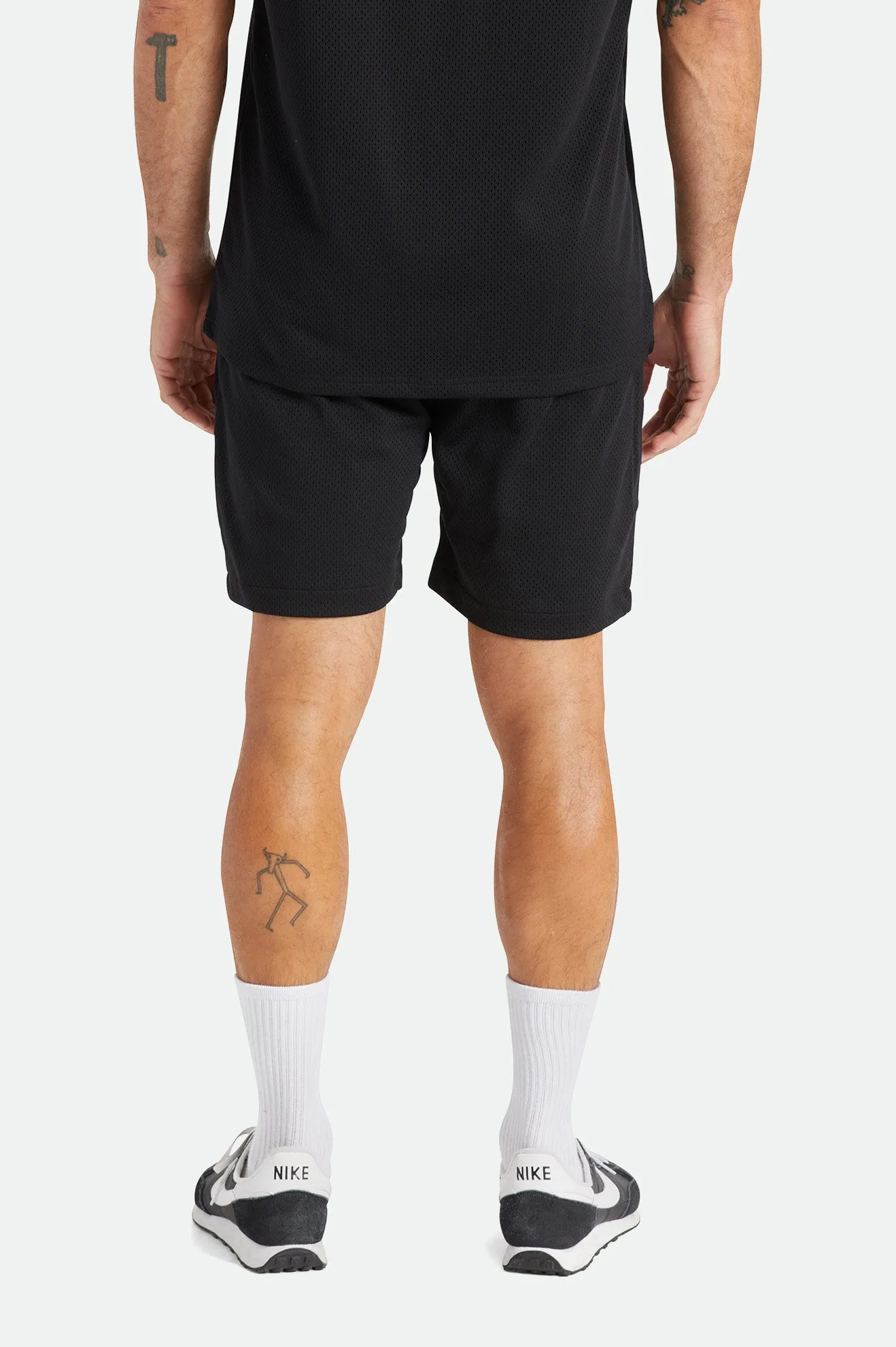 Shield Crest Mesh Short - Black