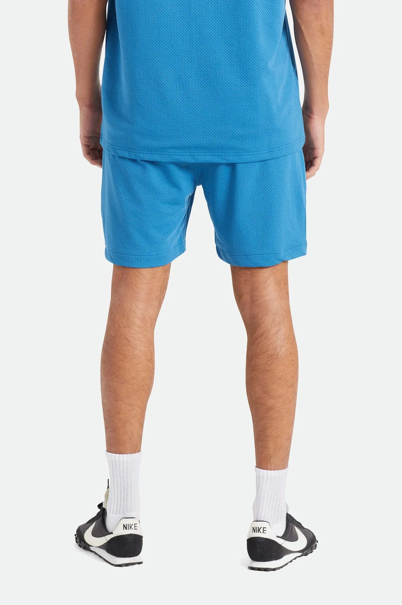 Shield Crest Mesh Short - Sky Blue