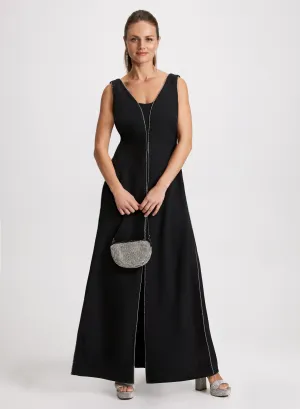 Shimmering Trim Jumpsuit