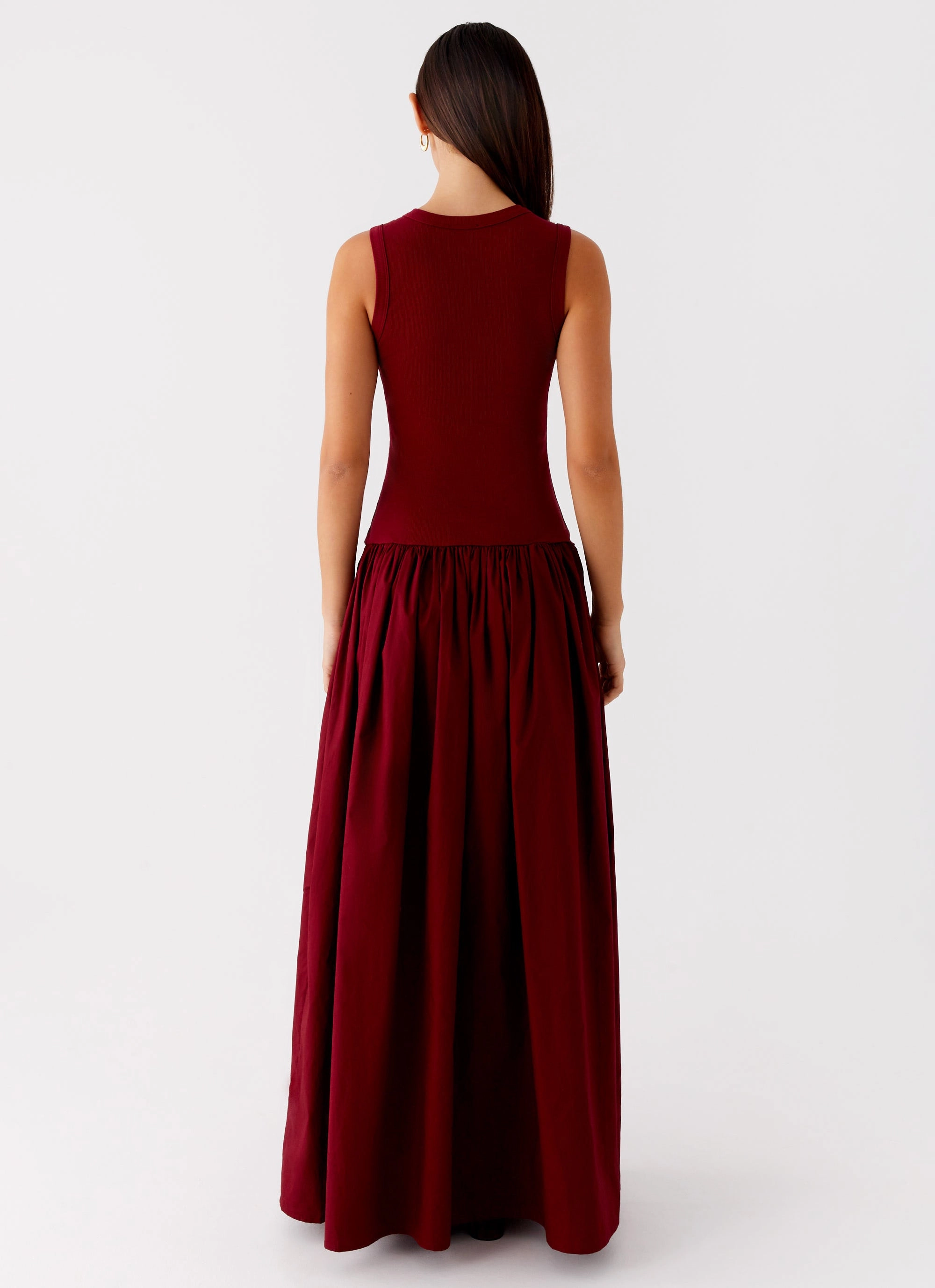 Shivani Maxi Dress - Maroon Refined Stitch Lounge Comfort
