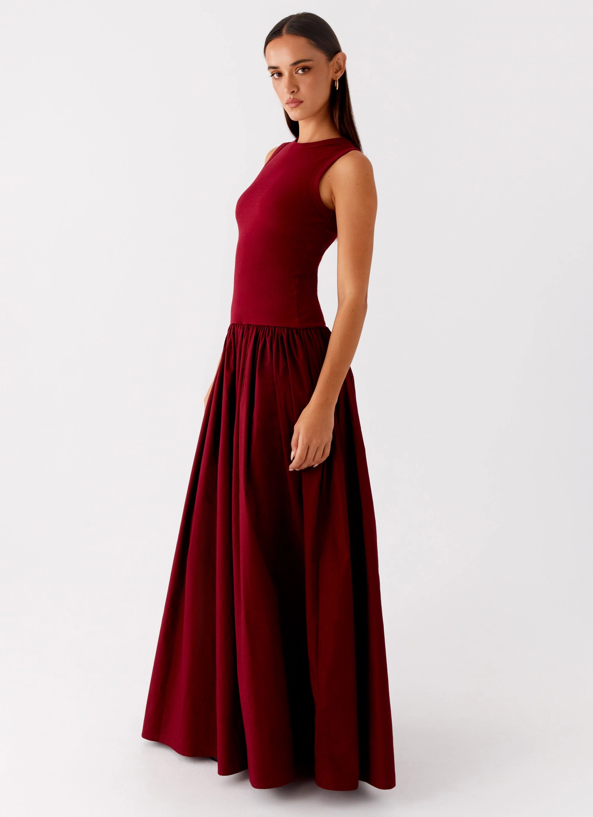 Soft and Light Shivani Maxi Dress - Maroon