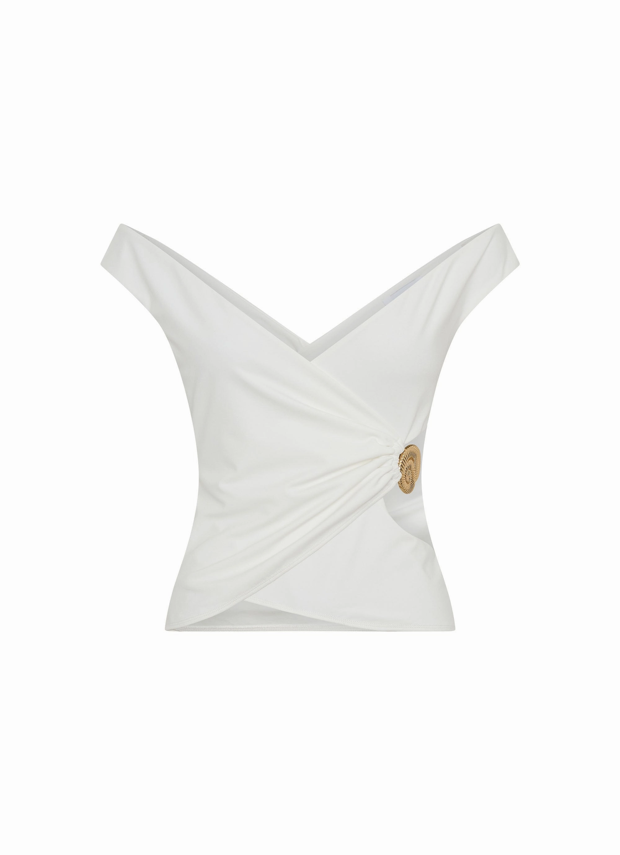 Shoreline Off Shoulder Top - White NonIrritating Seams