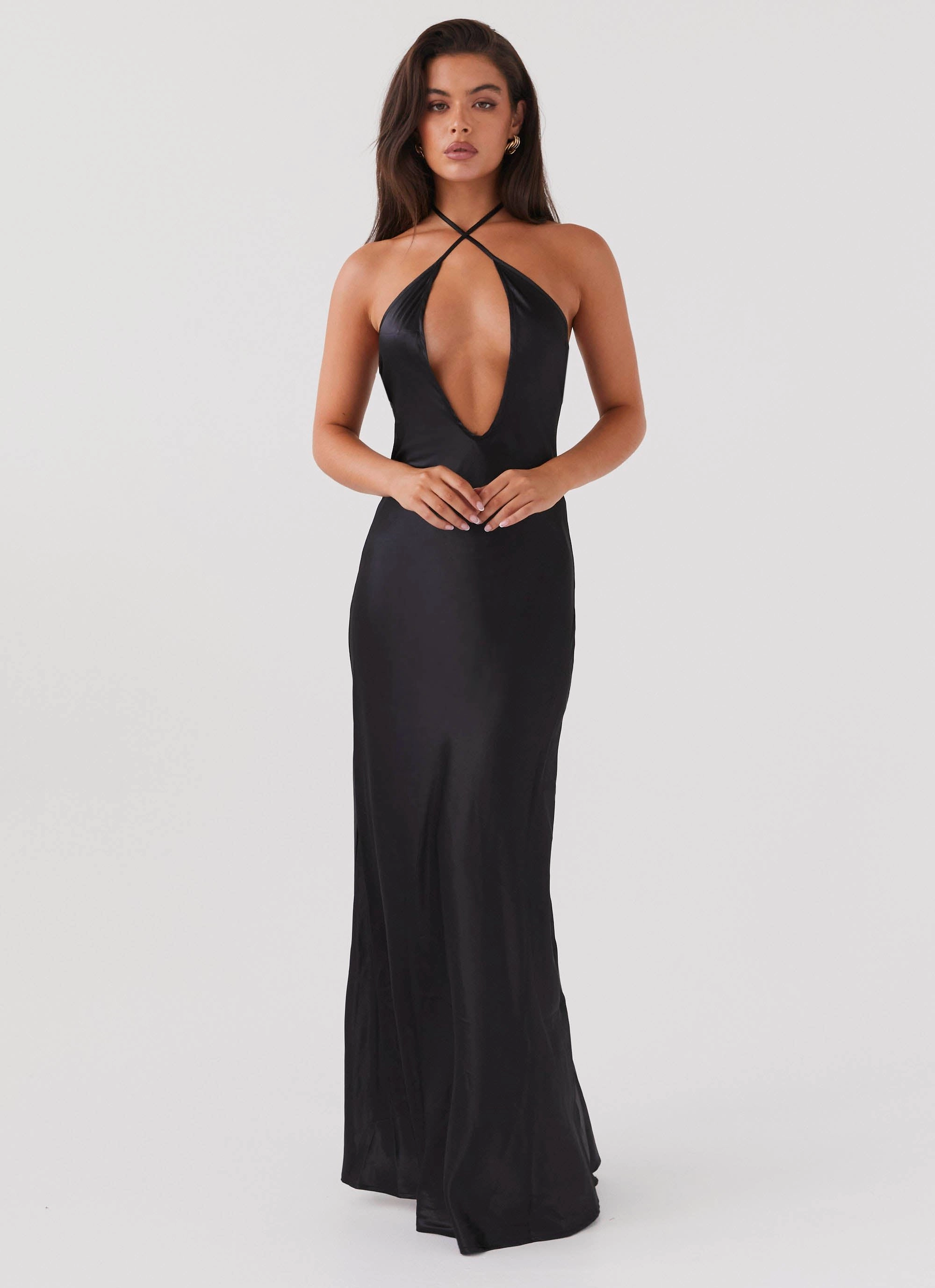 All Time Fresh Outfit Noir Symphony Maxi Dress - Black