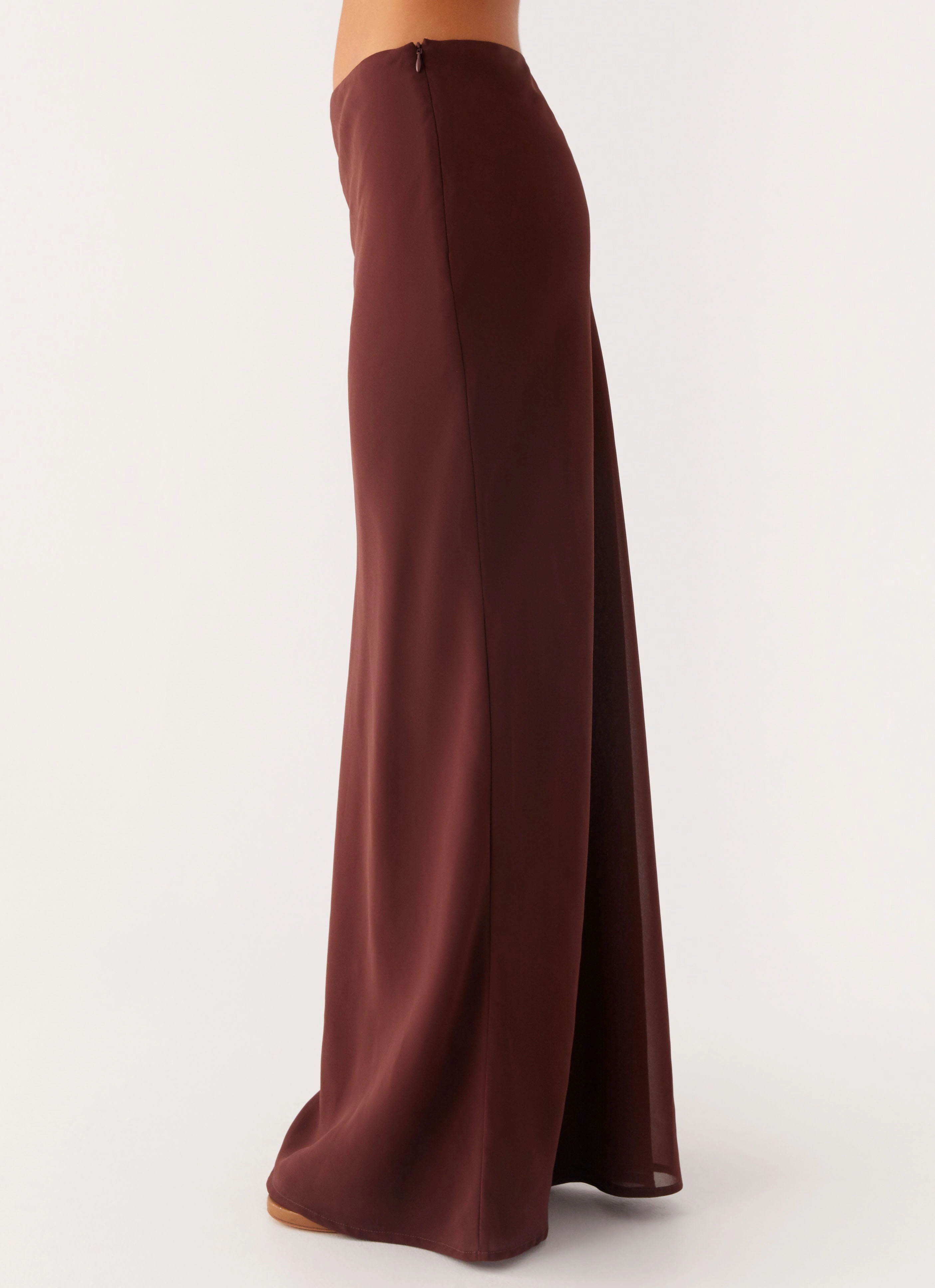 Sienna Sunset Maxi Skirt - Chocolate Quick Release Closure Stable Shape