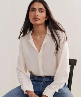 FadeResistant Lightweight Material Silk Violette Shirt