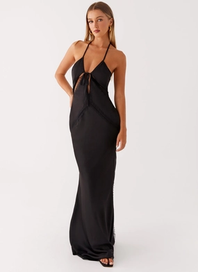 Highway Maxi Dress - Black Classic and Modern Office Smart