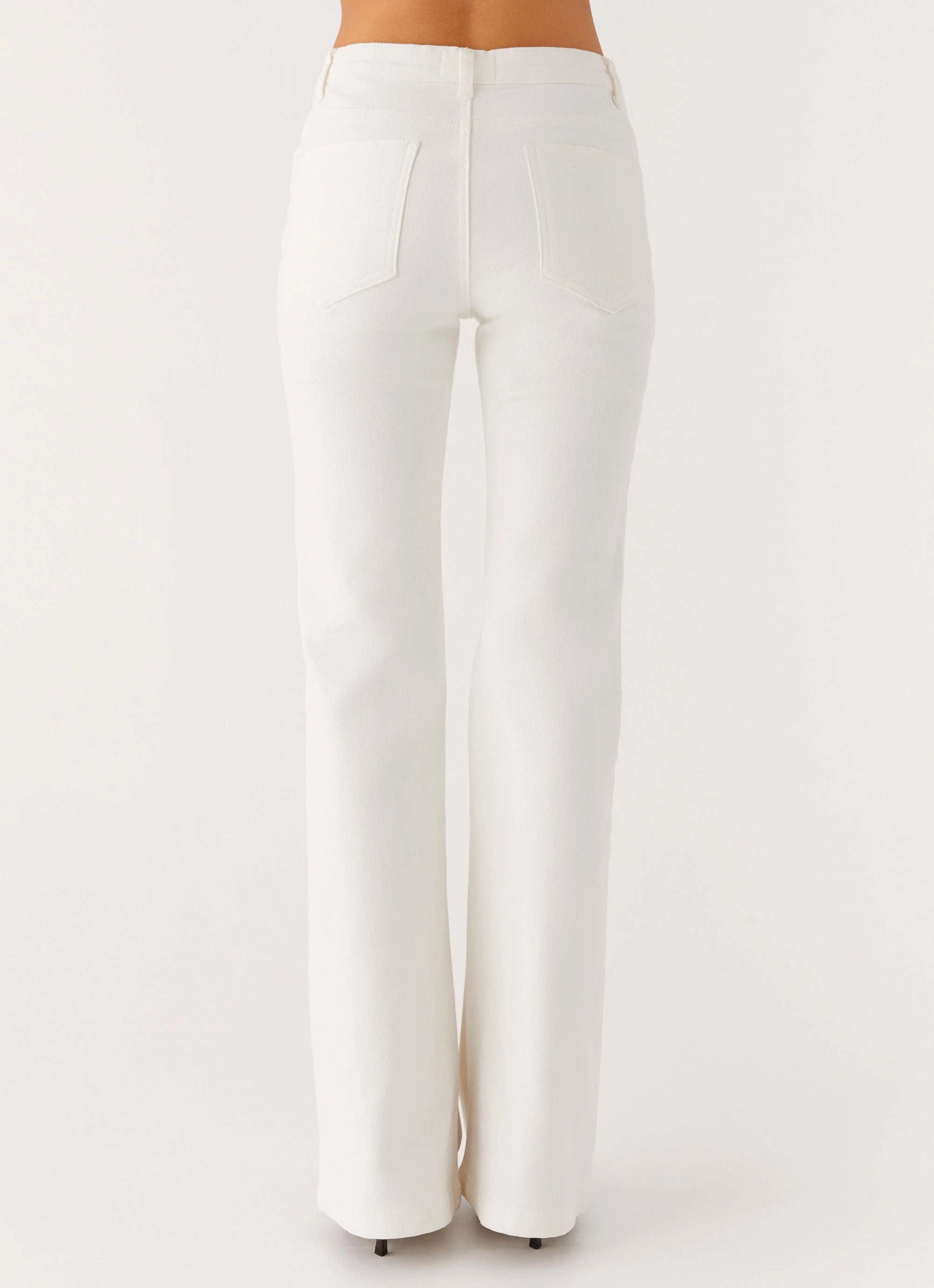 Core Essential Aldo Bootleg Jeans - White