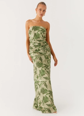 Sirrah Maxi Dress - Jade Fern Relax Piece Statement Mood
