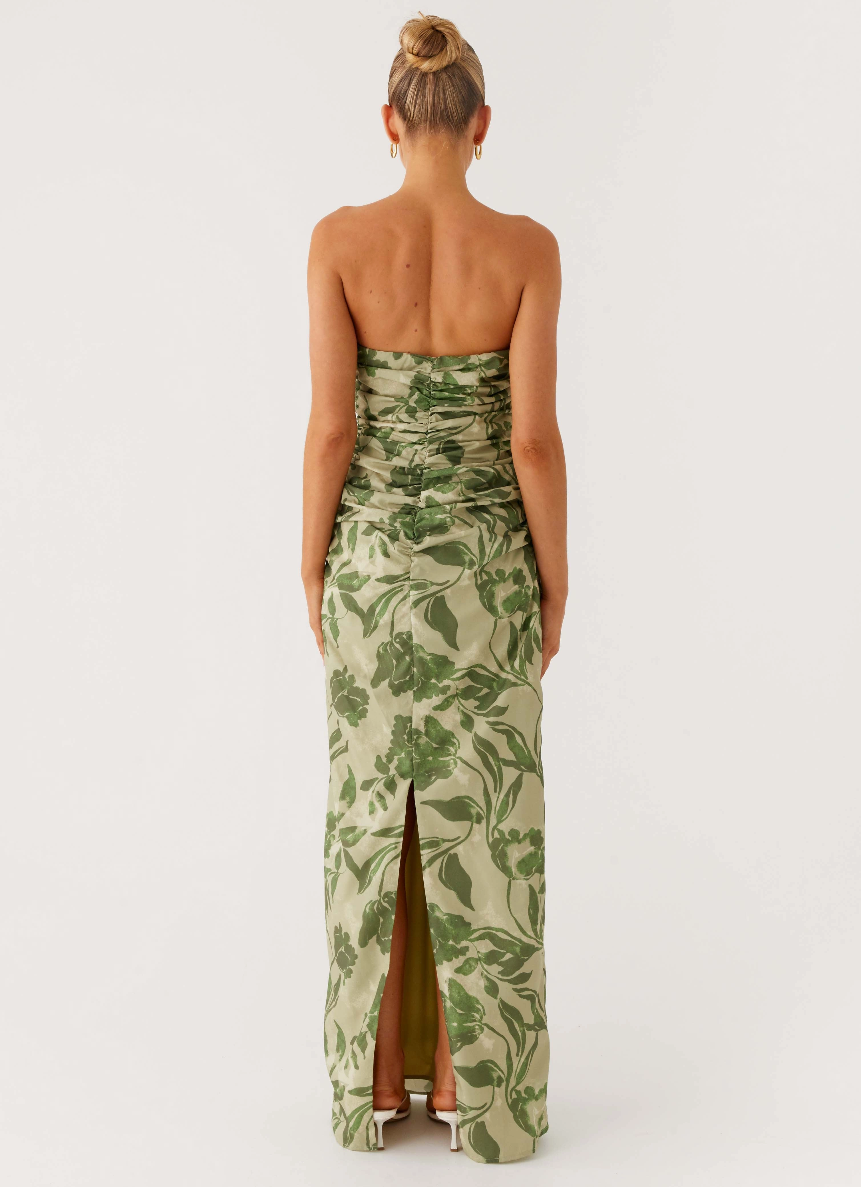 Sirrah Maxi Dress - Jade Fern Fall Piece