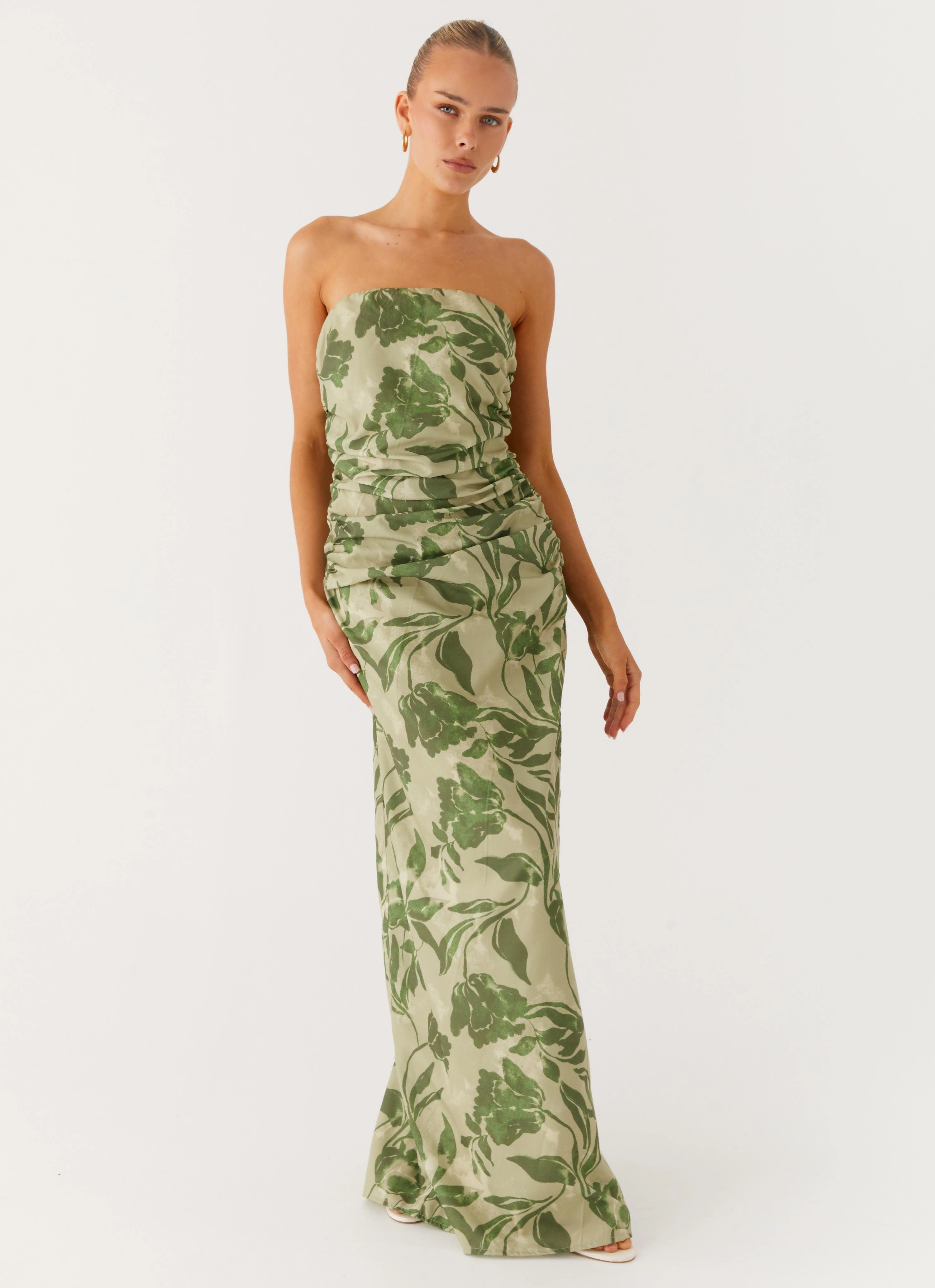 Sirrah Maxi Dress - Jade Fern Relax Piece Statement Mood