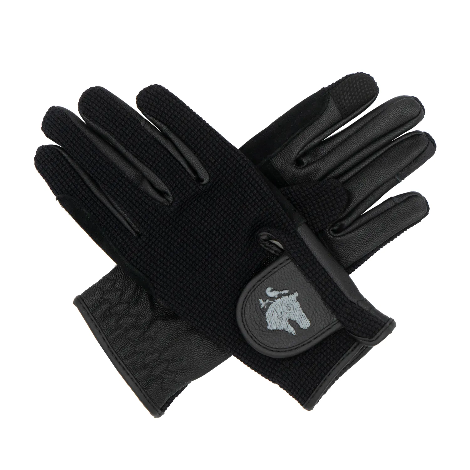 Sixteen Cypress Leather & Mesh Riding Gloves