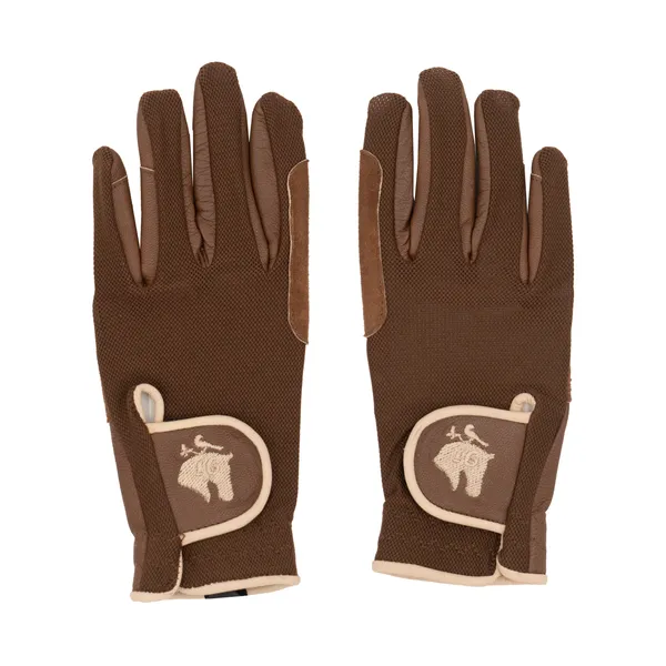 Sixteen Cypress Leather & Mesh Riding Gloves