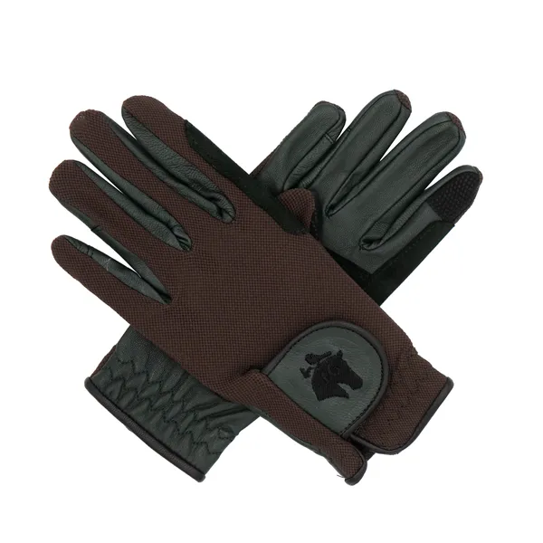 Sixteen Cypress Leather & Mesh Riding Gloves
