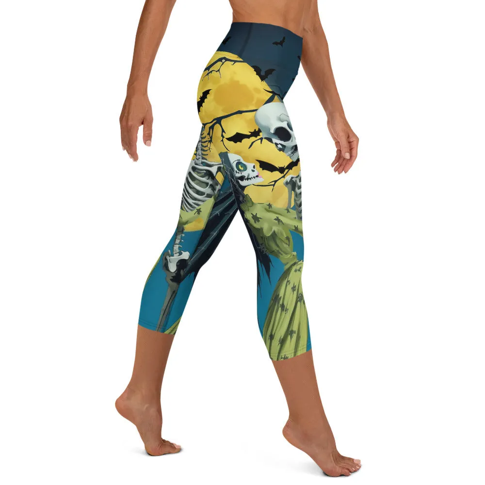 Skeleton and Zombie Yoga Capris