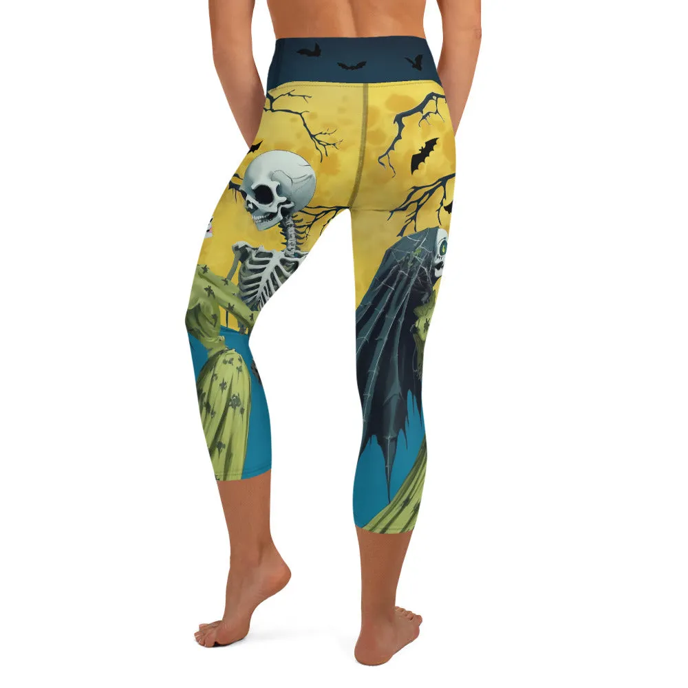 Skeleton and Zombie Yoga Capris