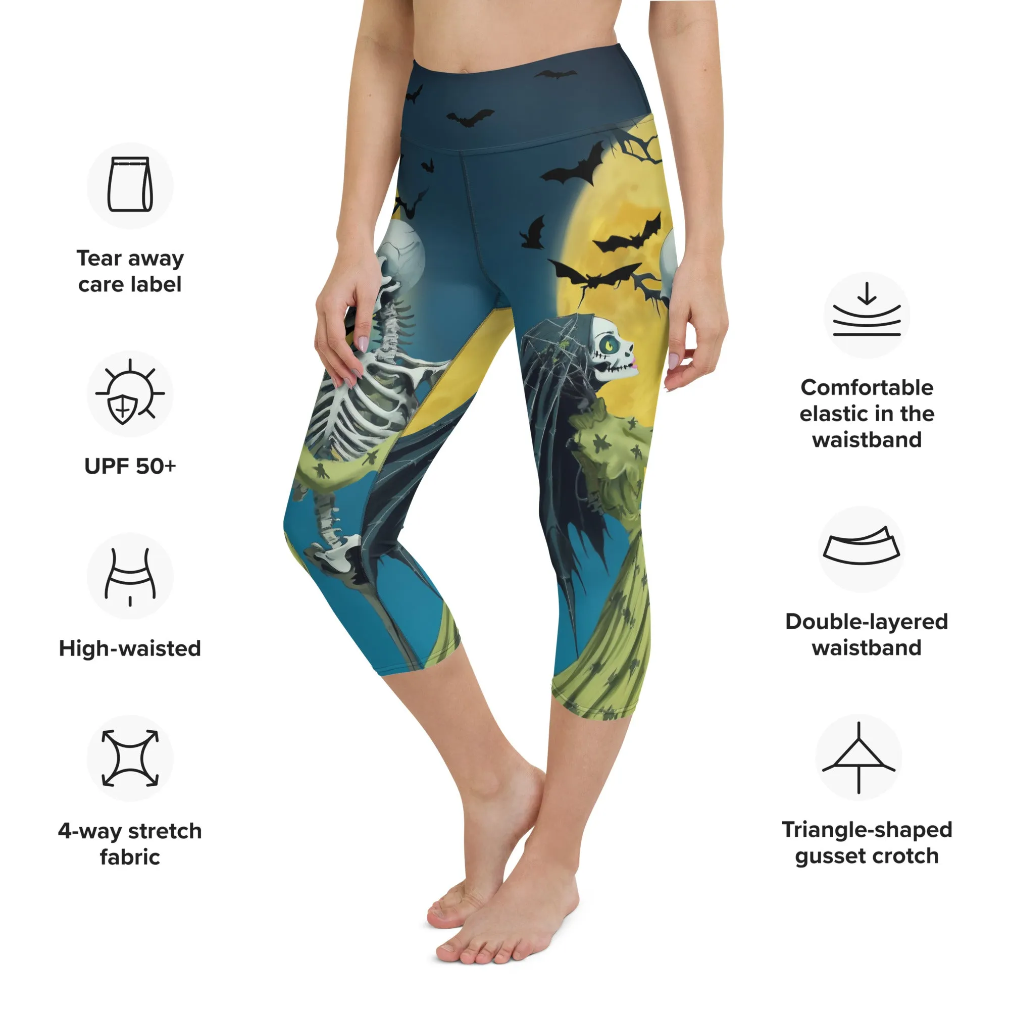 Skeleton and Zombie Yoga Capris