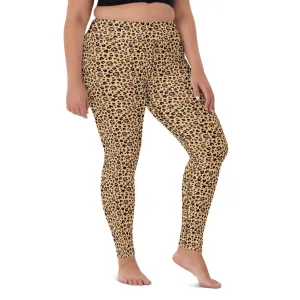 Skull Leopard Print Yoga Leggings