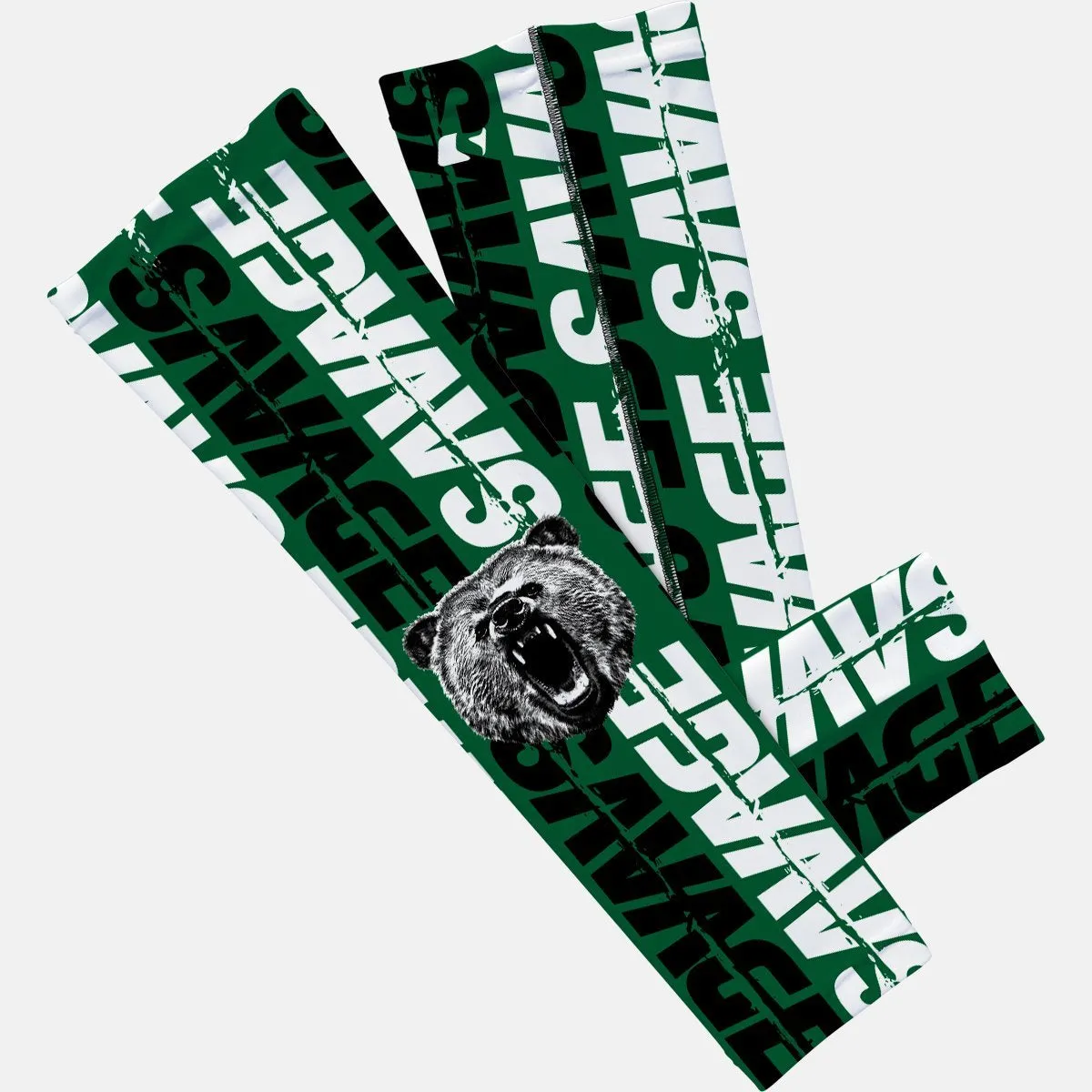 SLEEFS Savage Bear Green Arm Sleeve