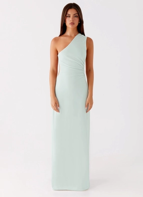 Neutral Base Taurus Maxi Dress - Mint
