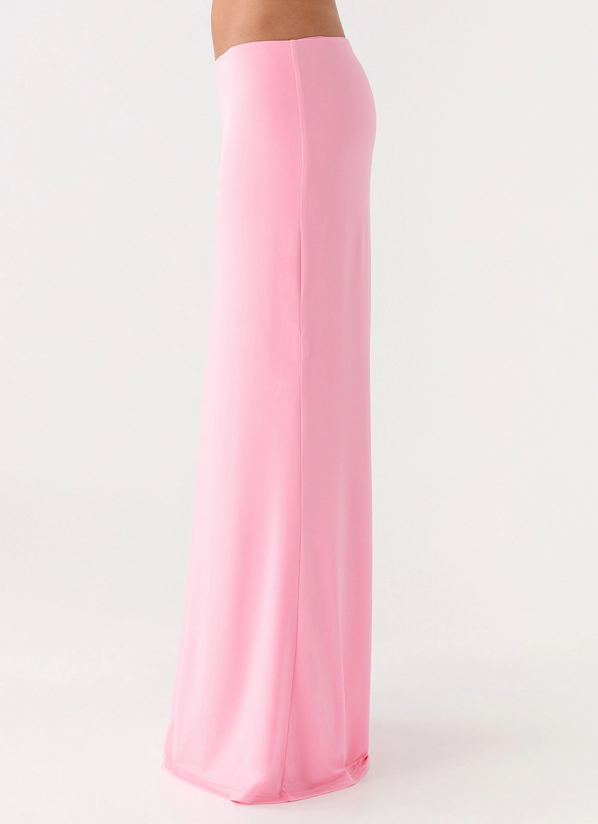 Fitted Design Ashi Maxi Skirt - Pink