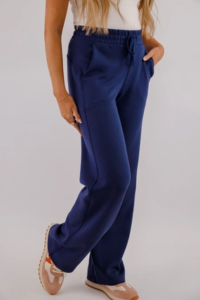Non Irritating Seams ReflectiveTrim All The Energy Pants-Navy