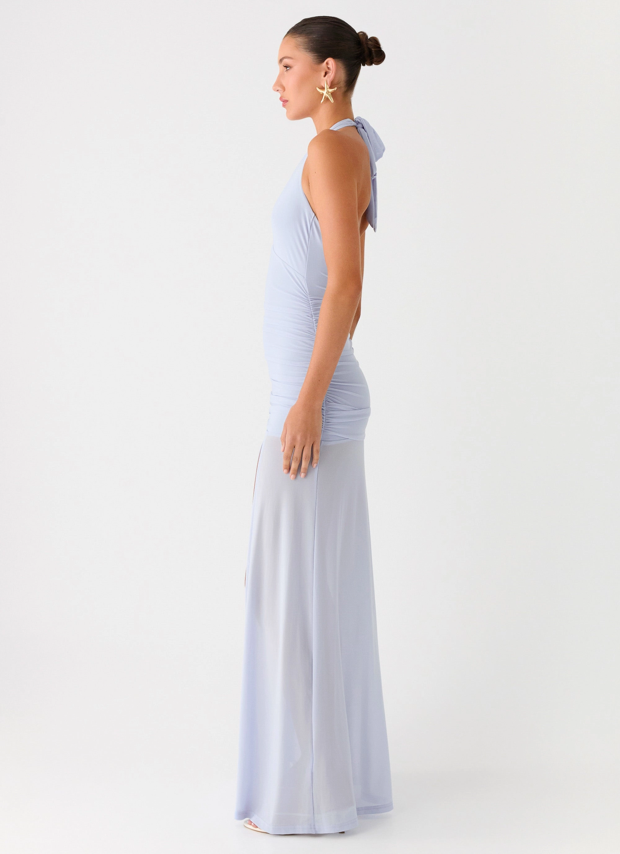 Island Muse Dress - Blue Soft Layering Elegant Everyday