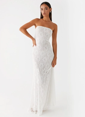 Lolita Lace Maxi Dress - Ivory Fair-Trade