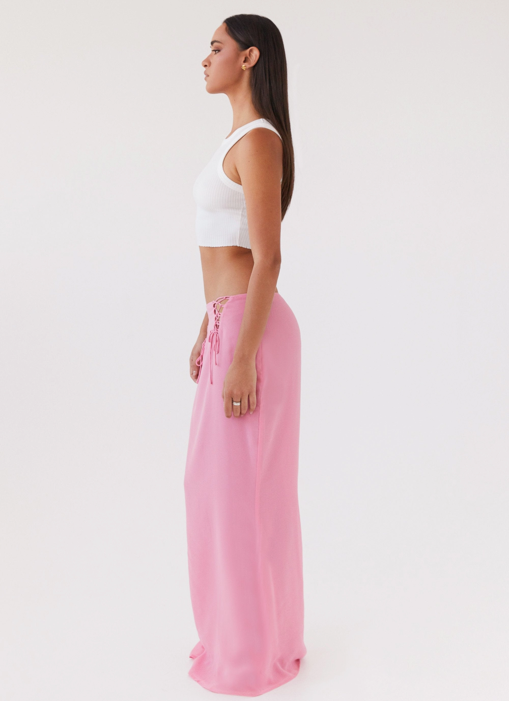 Snag Resistant Fabric Chella Tie Up Skirt - Pink