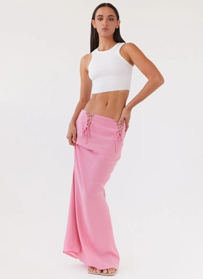 Perfect Shape Sport Layer Chella Tie Up Skirt - Pink