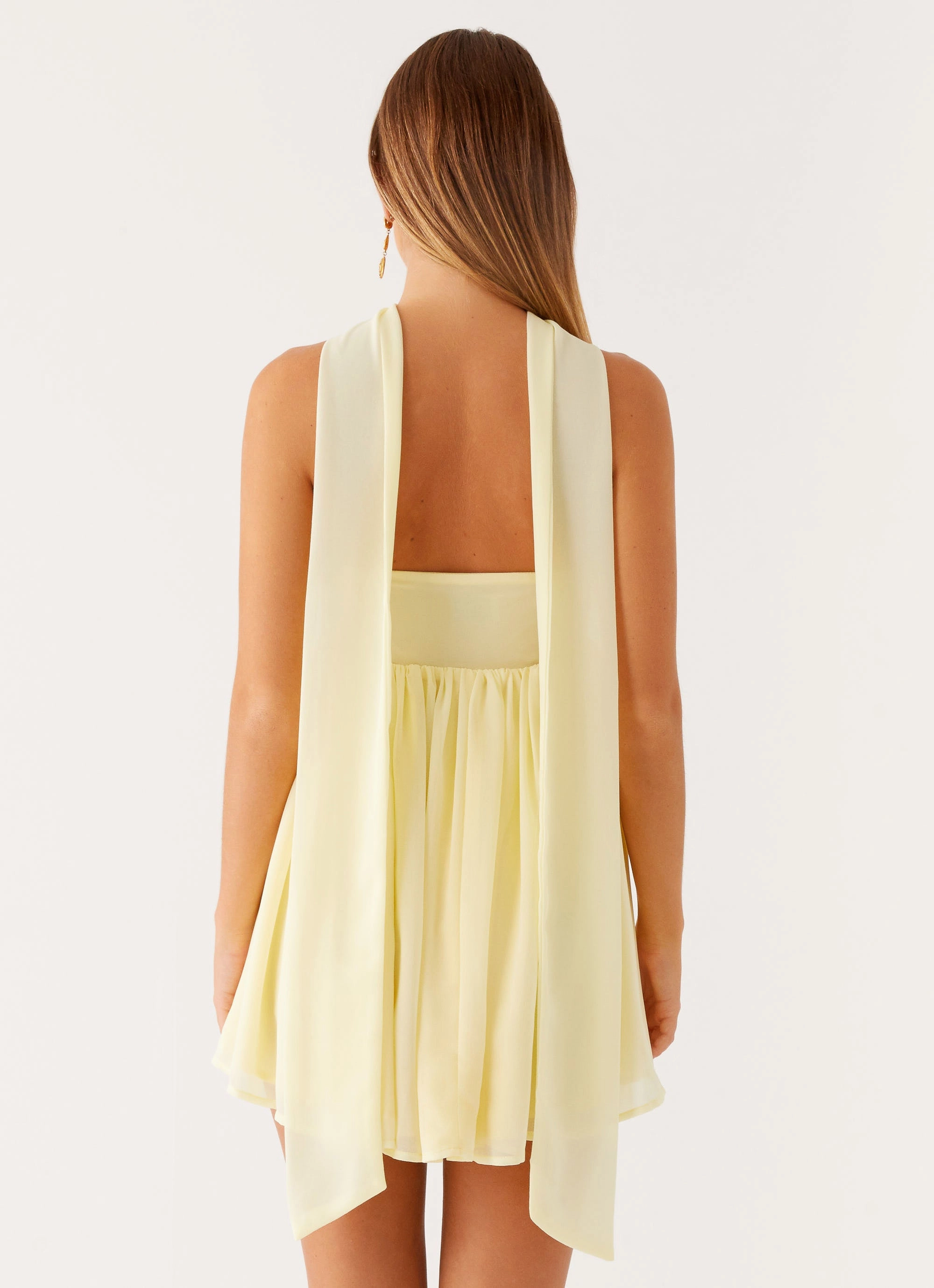Cozy Fit Saturn Mini Dress - Yellow