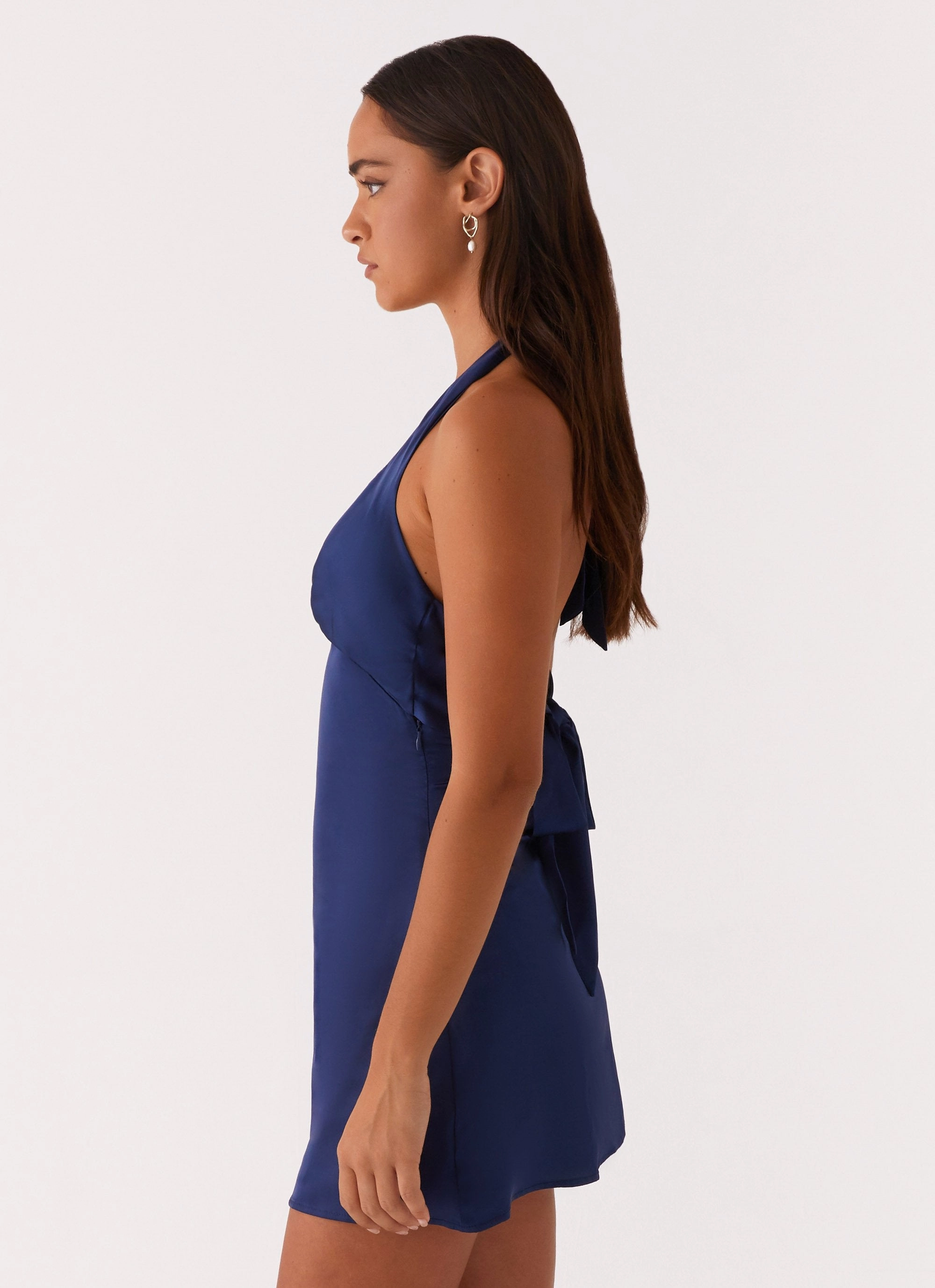 Light Attitude Comfort waistband Heavy Hearted Mini Dress - Navy