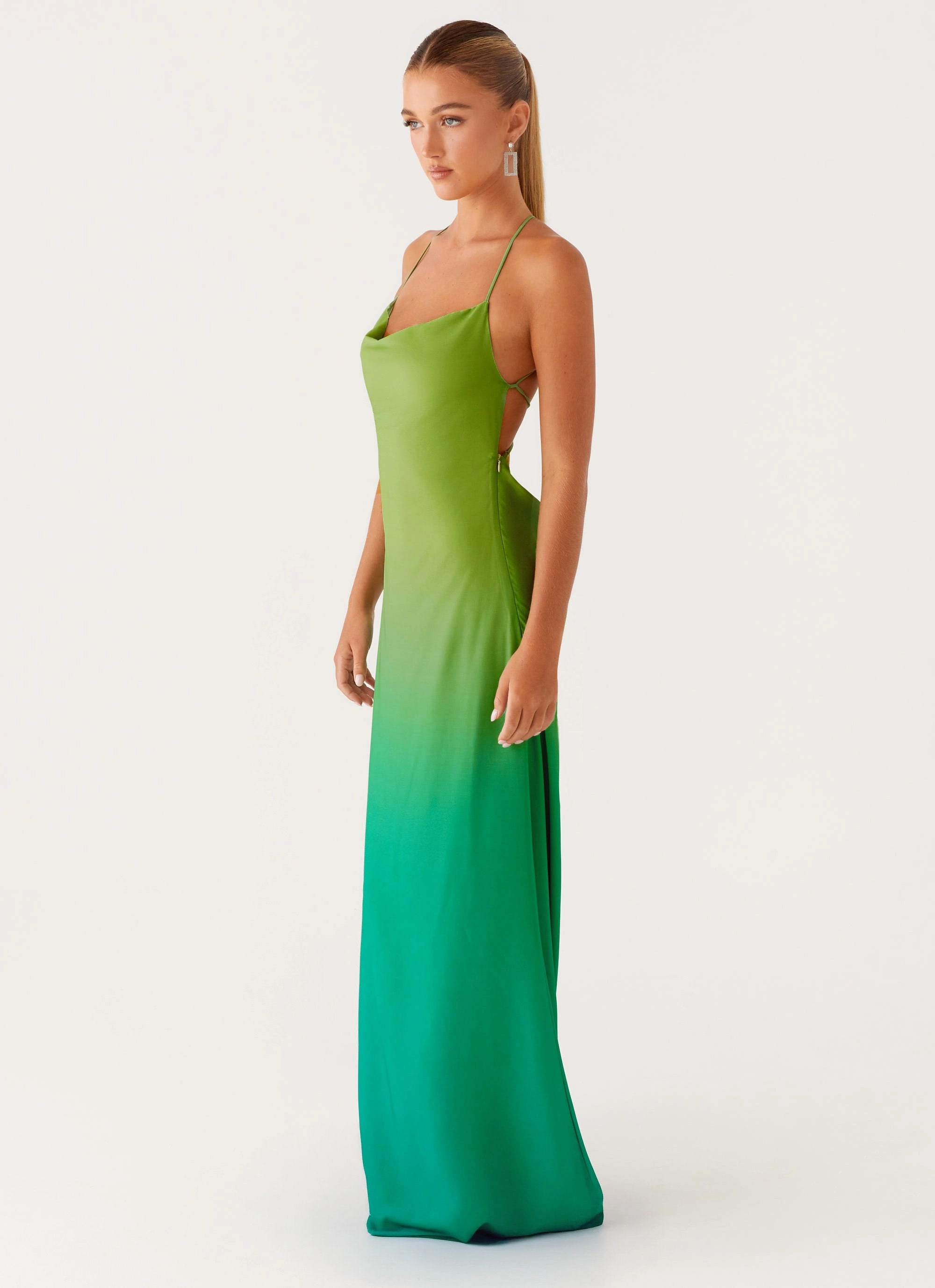 Timeless Wear Opposites Attract Maxi Dress - Green Ombre