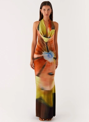 Raellia Maxi Dress - Moody Floral Work Pairing
