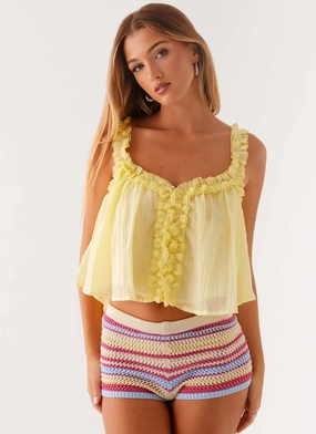 Aimee Top - Yellow NonFadeFinish