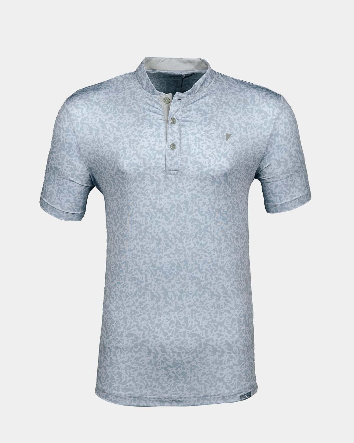 Reflective Trims WrinkleFree Weave Pale Gray First Cut Blade Polo