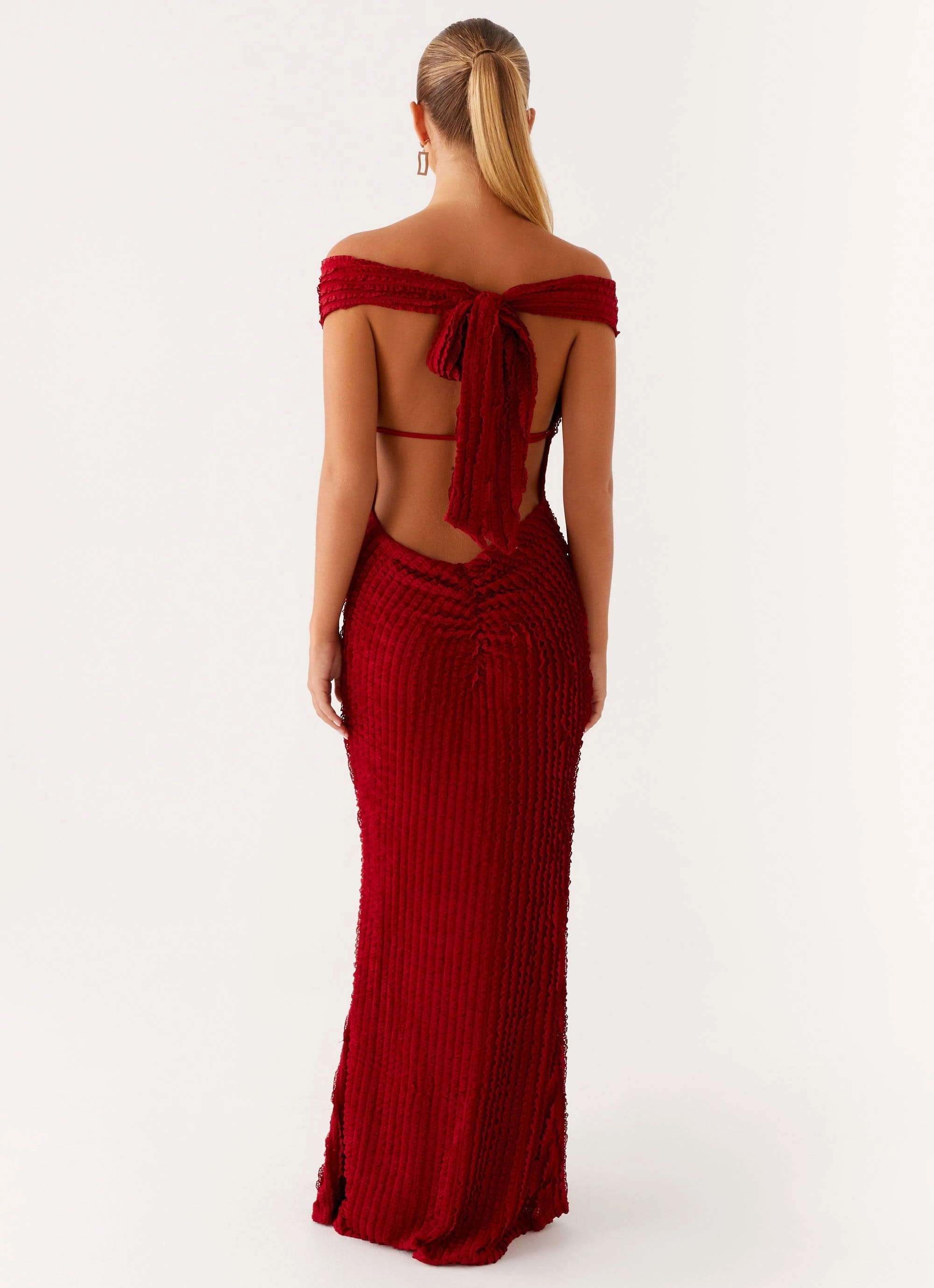 Chantelle Maxi Dress - Red Texture Rich